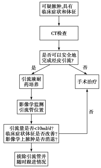 图1 外科感染引流的决策示意图